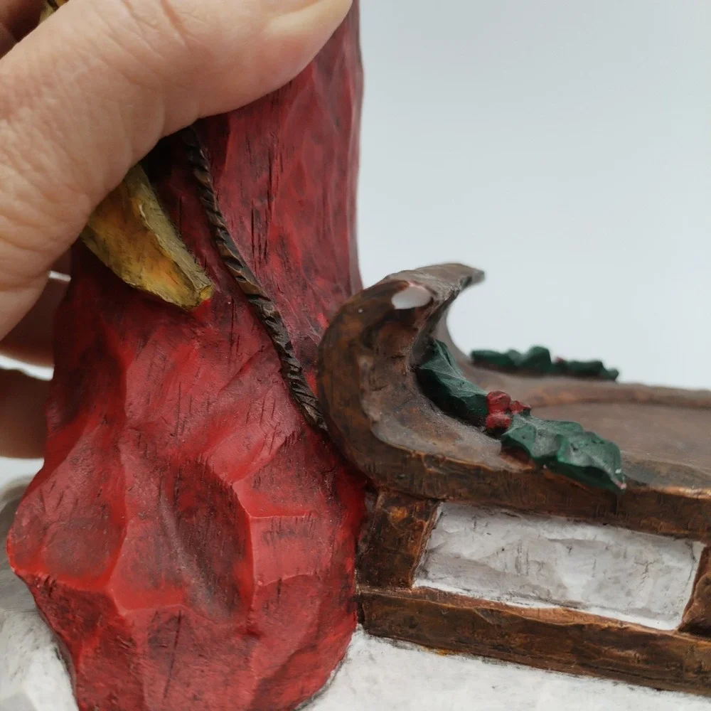 Craig Kirkwood for DEMDACO‎ 2002 Santa with Sledge Votive Candle Holder Figurine
